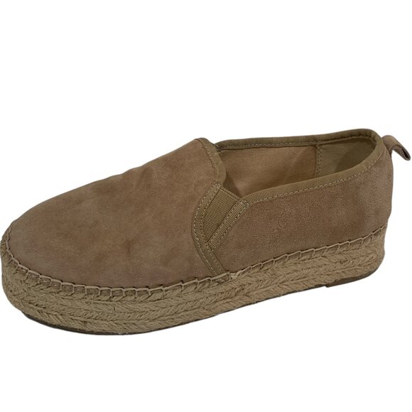 SAM EDELMAN Espadrille Women 8.5 Circus Flatform Slip On Christina Camel - Picture 3 of 9